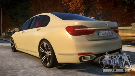 2016 BMW 7-series G12 Long para GTA 4