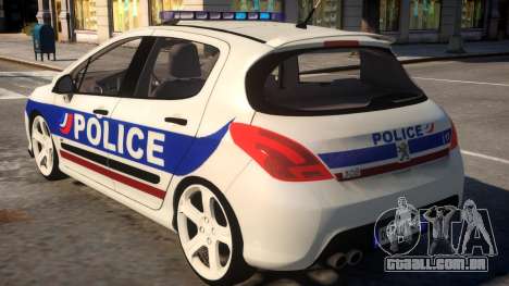 Peugeot 308 GTi Police Nationale para GTA 4