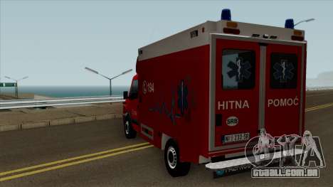 Iveco Daily Mk2 Hitna Pomoc (RTW) para GTA San Andreas
