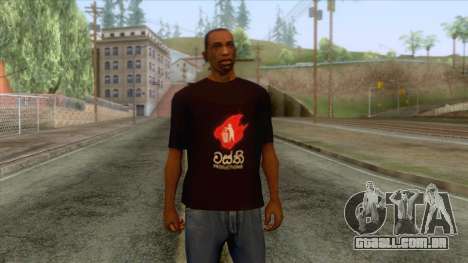 Wasthi T-Shirt para GTA San Andreas