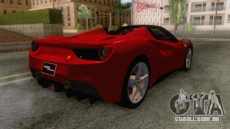 Ferrari 488 Spider para GTA San Andreas