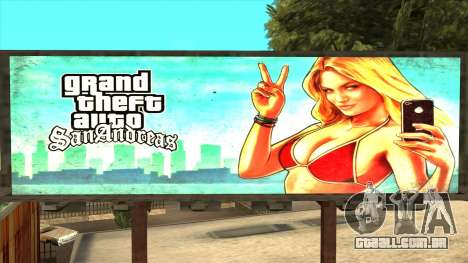 GTA 5 Girl Poster Billboard para GTA San Andreas