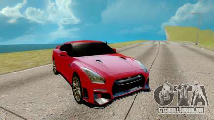 Nissan GTR Nismo vermelho para GTA San Andreas