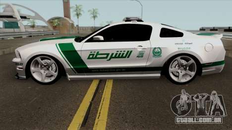 Ford Mustang Shelbi GT 500 2013 Dubai Police para GTA San Andreas