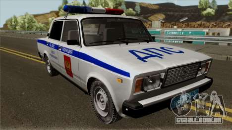 VAZ-2107 Polícia da cidade de Yaroslavl para GTA San Andreas