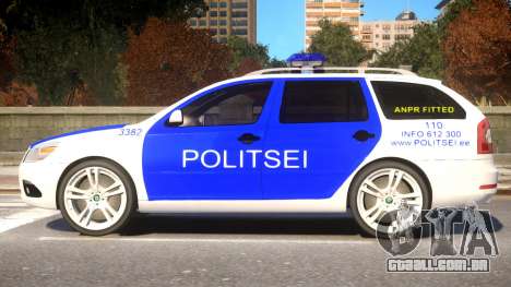 Estonian Police Skoda Octavia RS Combi 2010 para GTA 4