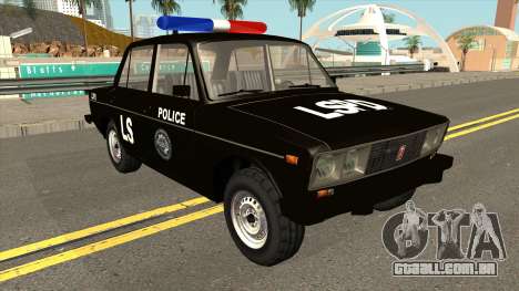 VAZ 2106 SA Style Police para GTA San Andreas