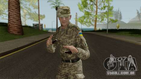 Um Oficial Das Forças Armadas Da Ucrânia para GTA San Andreas