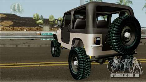 Jeep Wrangler Rustico para GTA San Andreas