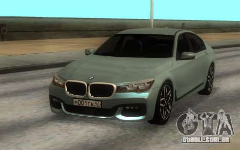 BMW 750i Xdrive para GTA San Andreas