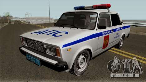 VAZ-2107 Polícia da cidade de Yaroslavl para GTA San Andreas