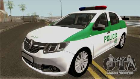 Renault Logan Policia Colombia para GTA San Andreas