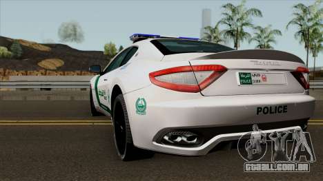 Maserati Gran Turismo Dubai Police 2013 para GTA San Andreas
