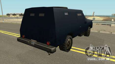 FBI Truck Civil No Paintable para GTA San Andreas