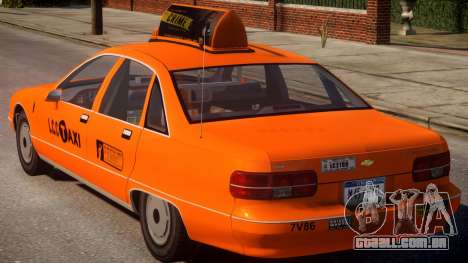 1991 Chevrolet Caprice Taxi v2 para GTA 4