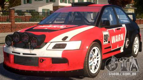 Mitsubishi Lancer EVO IX (DiRT2) PJ6 para GTA 4