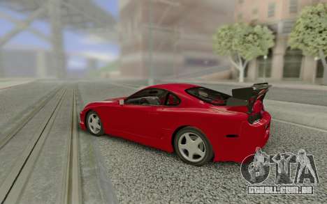 Toyota Supra Tuning Red with Spoiler para GTA San Andreas