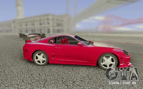 Toyota Supra Tuning Red with Spoiler para GTA San Andreas