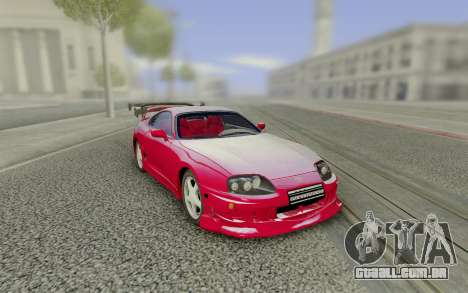 Toyota Supra Tuning Red with Spoiler para GTA San Andreas