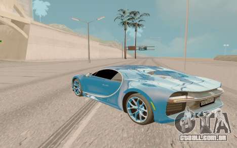Bugatti Chiron Rus Plate para GTA San Andreas