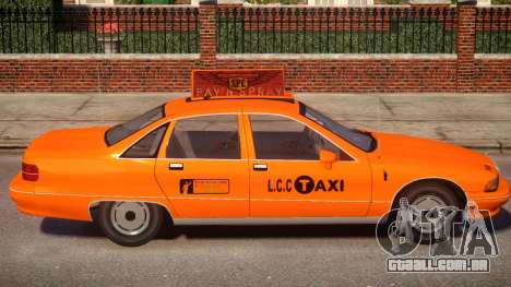 1991 Chevrolet Caprice Taxi v2 para GTA 4