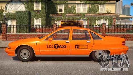 1991 Chevrolet Caprice Taxi v2 para GTA 4