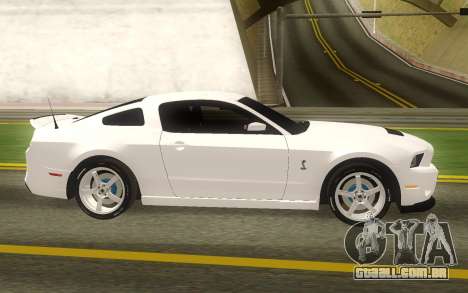 Ford Mustang Shelby GT500 Stock para GTA San Andreas