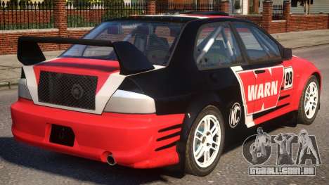 Mitsubishi Lancer EVO IX (DiRT2) PJ6 para GTA 4