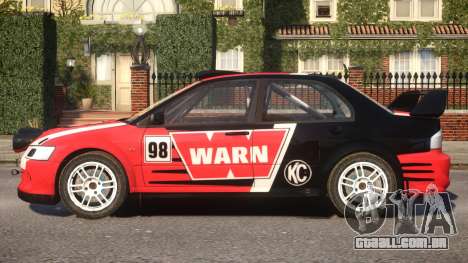 Mitsubishi Lancer EVO IX (DiRT2) PJ6 para GTA 4