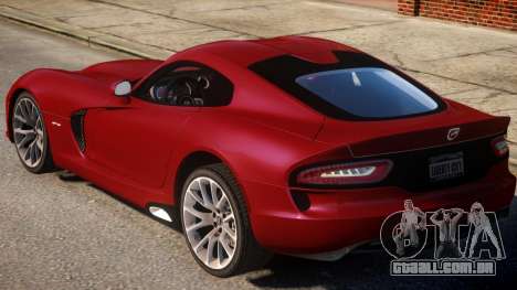 2013 SRT Viper GTS Coupe para GTA 4