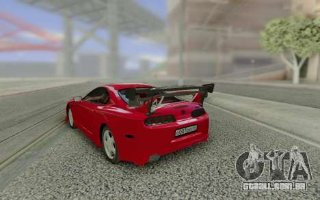 Toyota Supra Tuning Red with Spoiler para GTA San Andreas