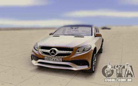 Mercedes-Benz GLE Rus Plate para GTA San Andreas