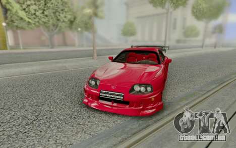 Toyota Supra Tuning Red with Spoiler para GTA San Andreas