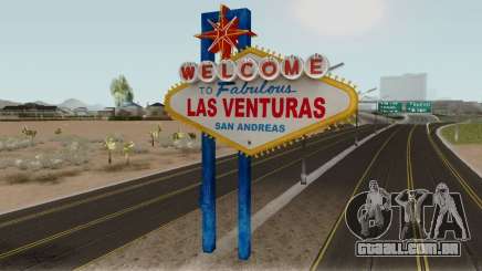 Welcome Las Venturas Sign Remastered Final para GTA San Andreas
