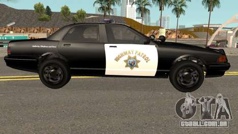 Vapid Stainer SAHP Police GTA V IVF para GTA San Andreas