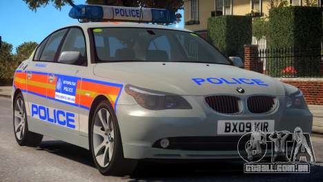 BMW 525D E60 Met Police para GTA 4
