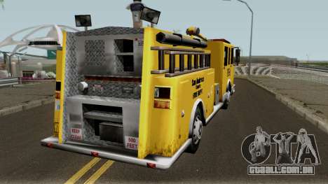 Firetruck Paintable in the Two of the Colours para GTA San Andreas