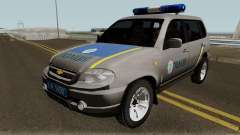 Chevrolet Niva GLC 2009 Ukraine Police Gray para GTA San Andreas