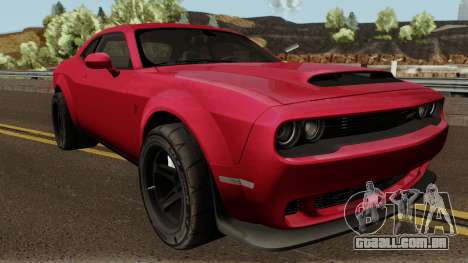 Dodge Challenger SRT Demon 2018 para GTA San Andreas