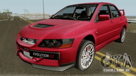 Mitsubishi Lancer Evolution IX Stock para GTA San Andreas