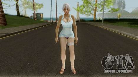 Christie Blue Dress Update para GTA San Andreas