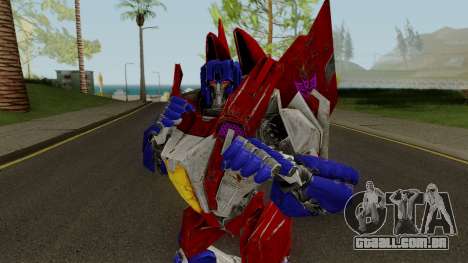 Starscream (Transformers: War for Cybertron) para GTA San Andreas