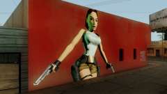 Tomb Raider I Lara Mural Mod para GTA San Andreas