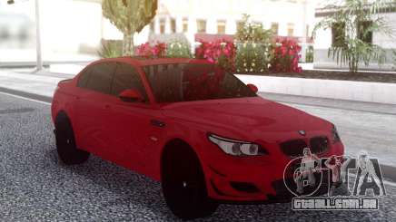 BMW M5 E60 Red Sedan para GTA San Andreas
