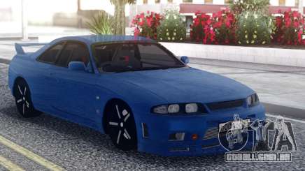 Nissan Skyline R33 Blue para GTA San Andreas
