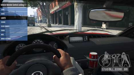 Vehicle Remote Central Locking 2.1.1 para GTA 5