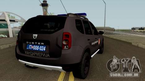 Dacia Duster Zandarmerija para GTA San Andreas