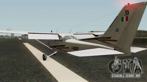 Vicenza Aeroclub C172N Skyhawk para GTA San Andreas