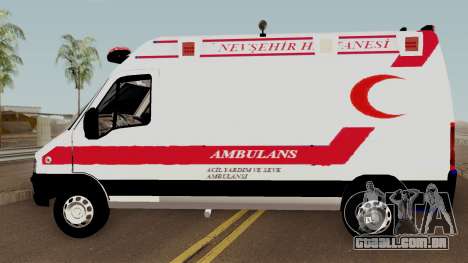 Fiat Ducato 2005 Turkish Ambulance para GTA San Andreas