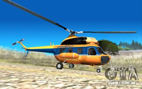Soviética helicóptero Mi-2 Aeroflot para GTA San Andreas